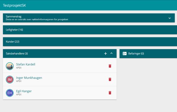 saksbehandler på prosjekt