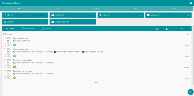 ditt prosjekt oversikt