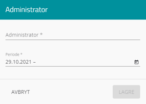 sette administrator på leie